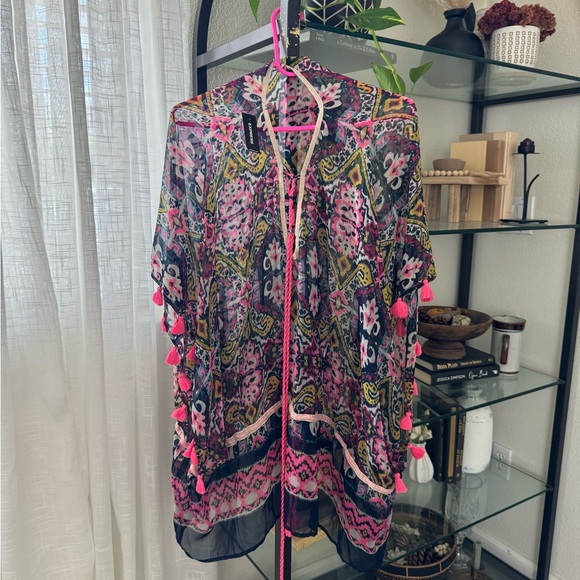 NWT Express multi color pinch cover up OS - Picture 2 of 10